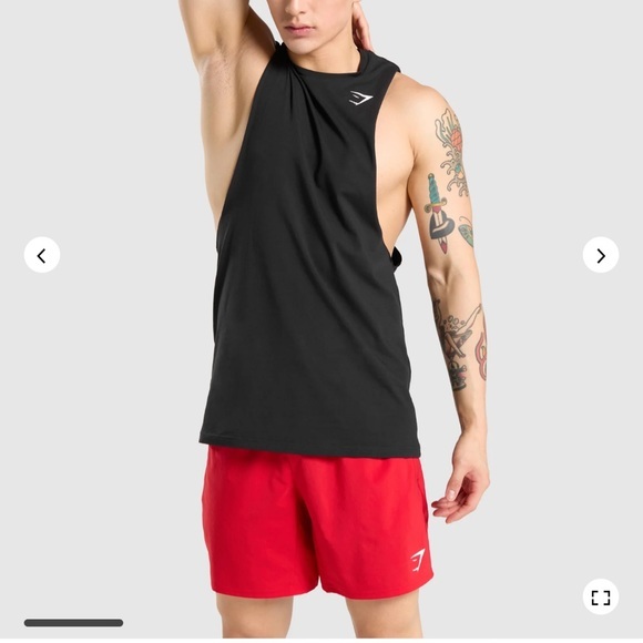 Gymshark Shirts Gymshark Mens Critical Drop Arm Tank Size Xxl Black Poshmark
